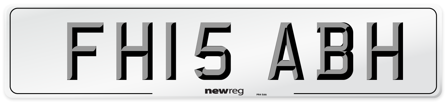 FH15 ABH Number Plate from New Reg